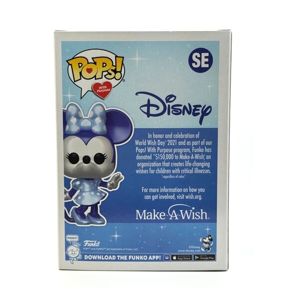 Funko POP SE Disney Make A Wish Minnie Mouse Metallic Brand New In Box - Picture 4 of 5